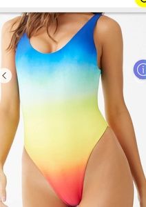Rainbow One Piece Swimsuit NWT / Size: S